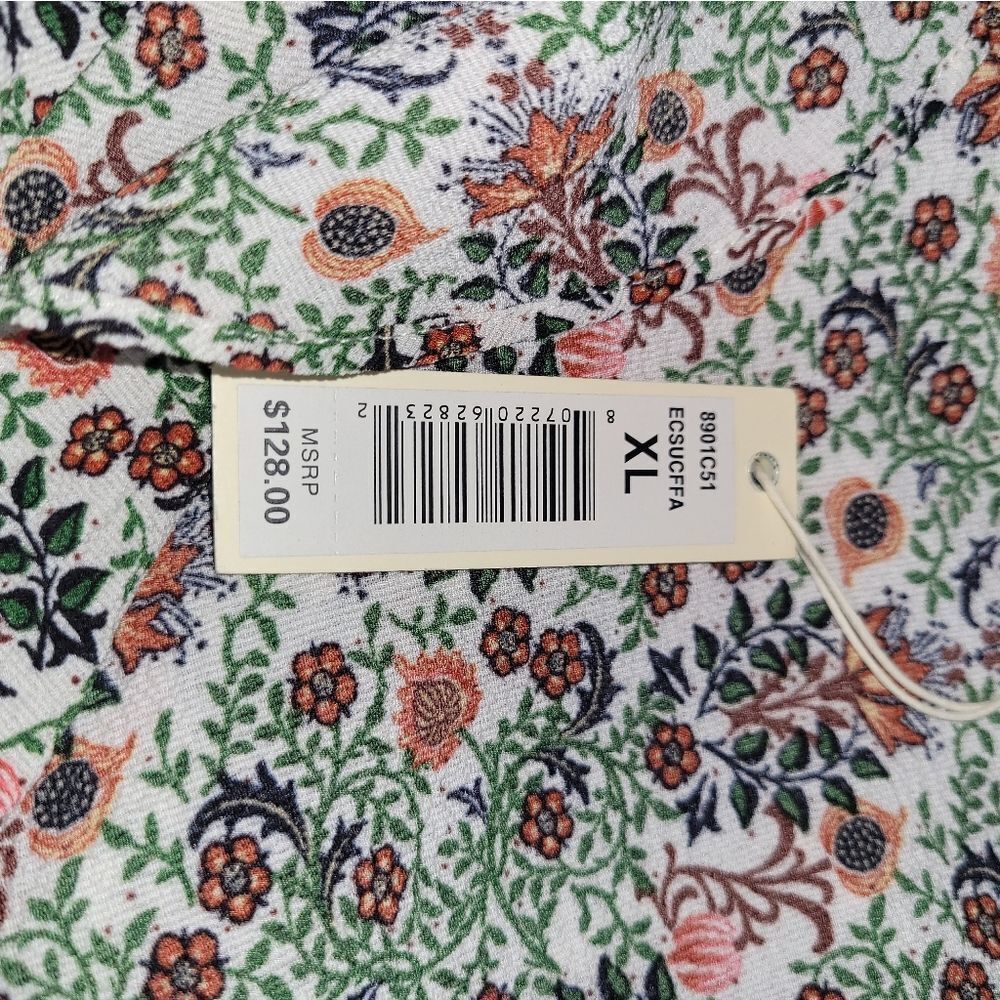 NWT Max Studio Patterned Ruffle Wrap Midi Dress N… - image 15